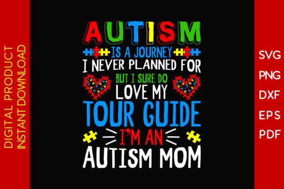 Autism is a Journey: Graphics for Crafts