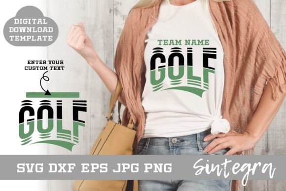Golf SVG Shirt Template: Graphics for Crafts
