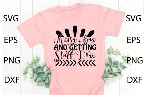 Messy Bun SVG for Crafts & Graphics